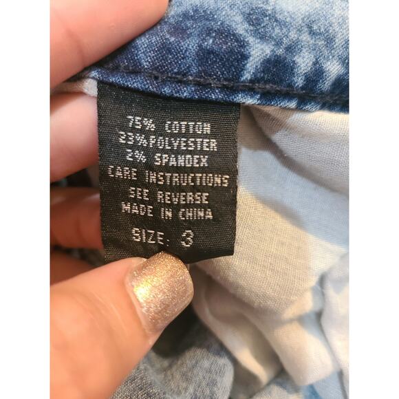 Exocet size 3 junior's acid/ white wash jogger style jeans - Picture 7 of 11